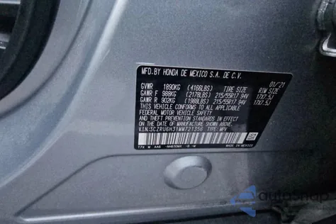 2021 Honda Hr-V Lx from USA, damaged, VIN 3CZRU6H31MM721356